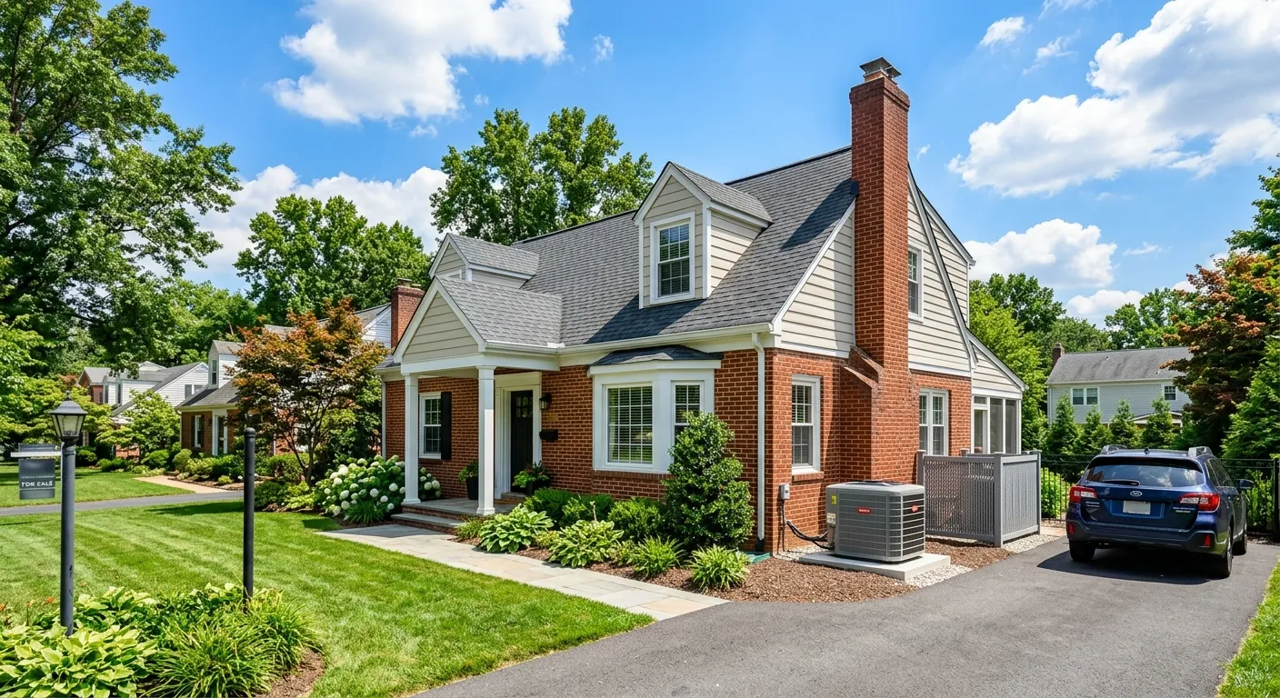 Moses HVAC & Chimney technicians servicing a Maryland home
